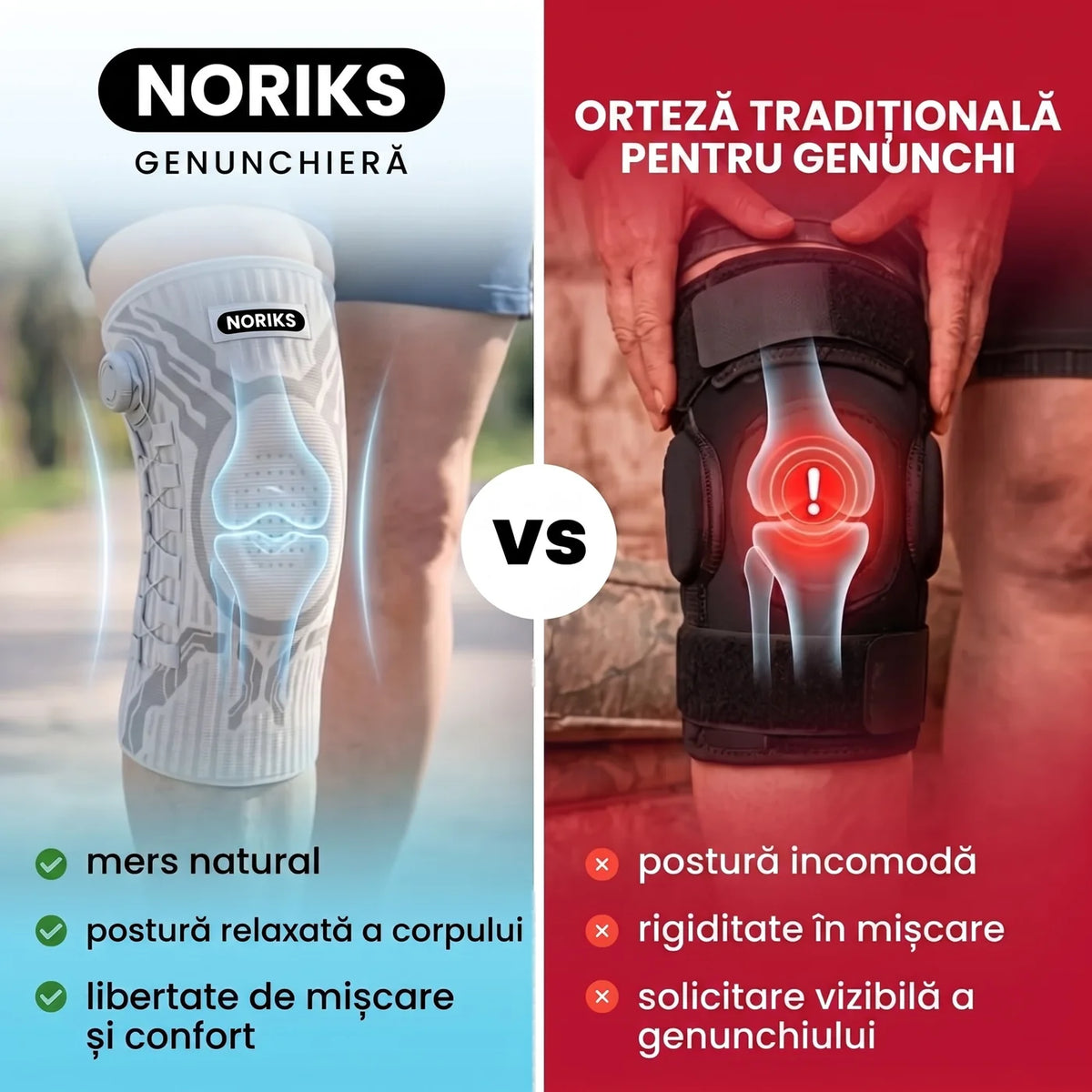 KneeFix | Orteză ortopedică pentru genunchi ( 1+1 GRATUIT )